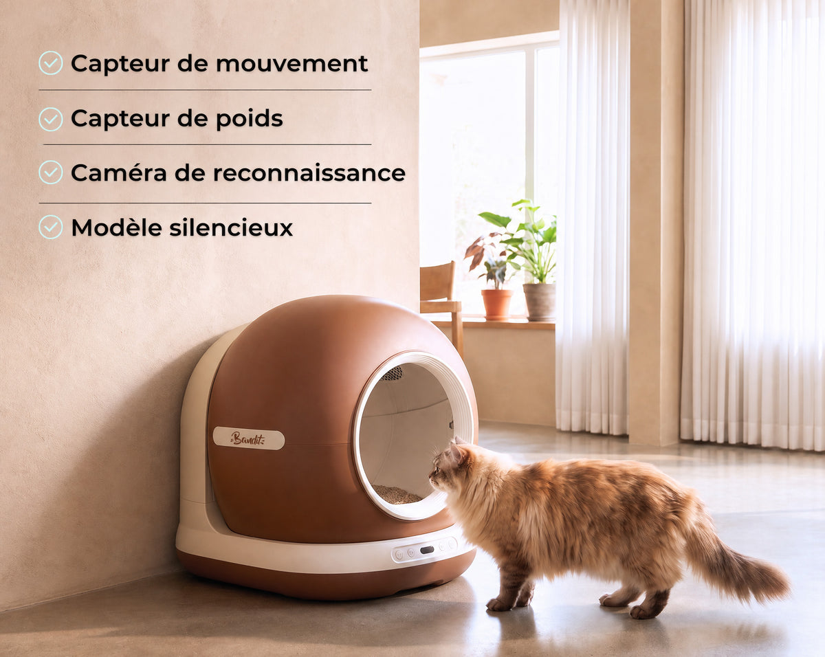 Bac à litière autonettoyant intelligent