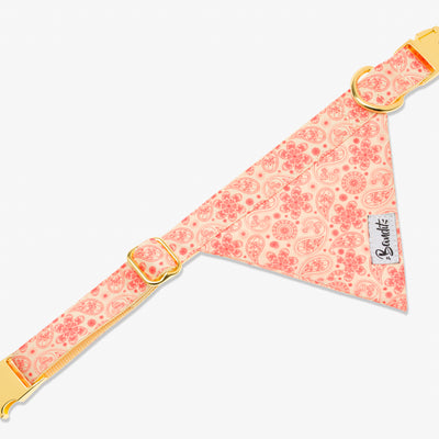 Bandana pour chien paisley jaune