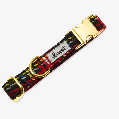 Collier pour chien tartan