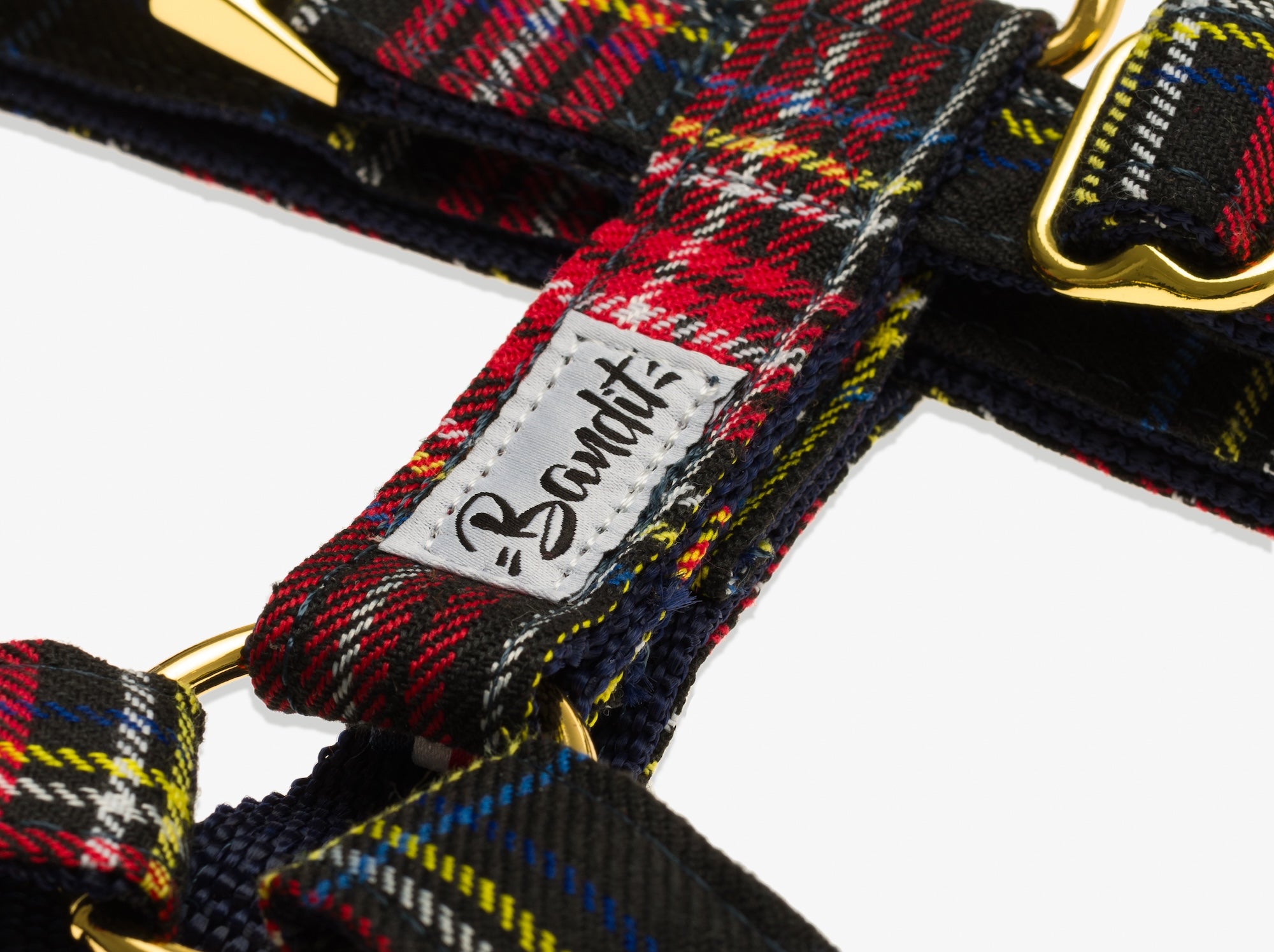 Harnais pour chien tartan