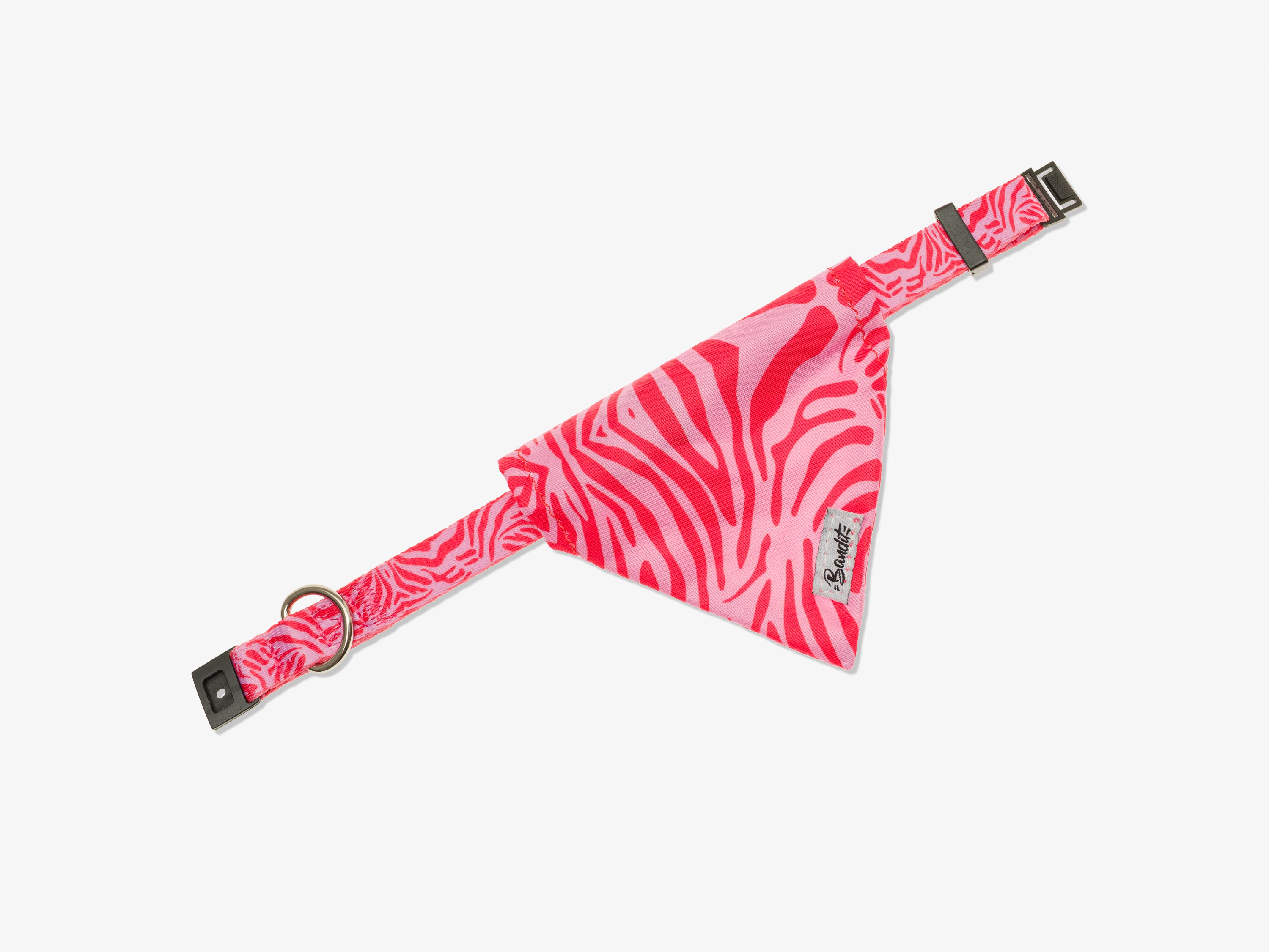 Pañuelo de gato cebra rosa