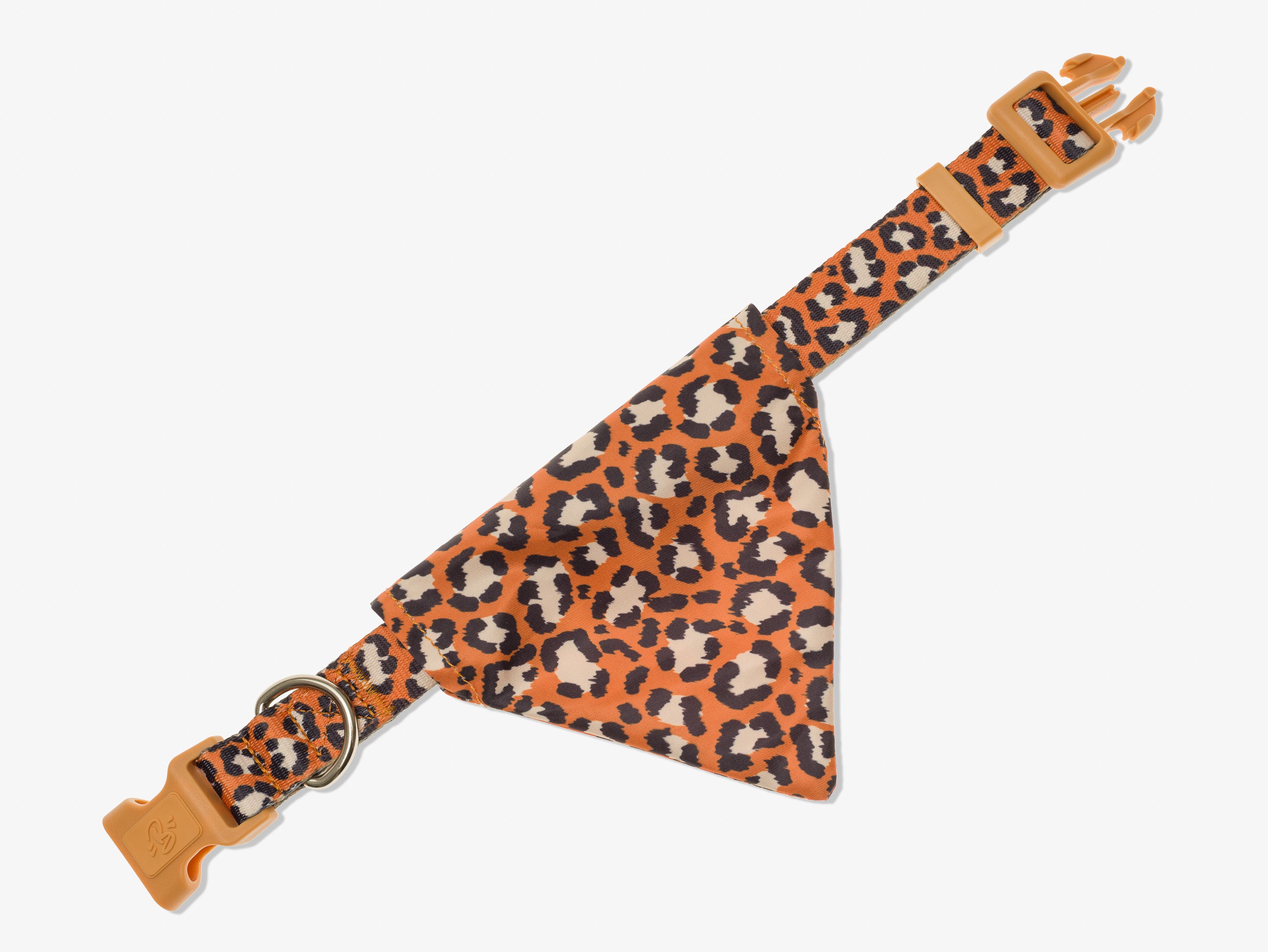Bandana pour chien léopard foncé