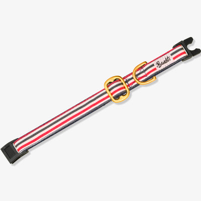Collier pour chat bleu blanc rouge