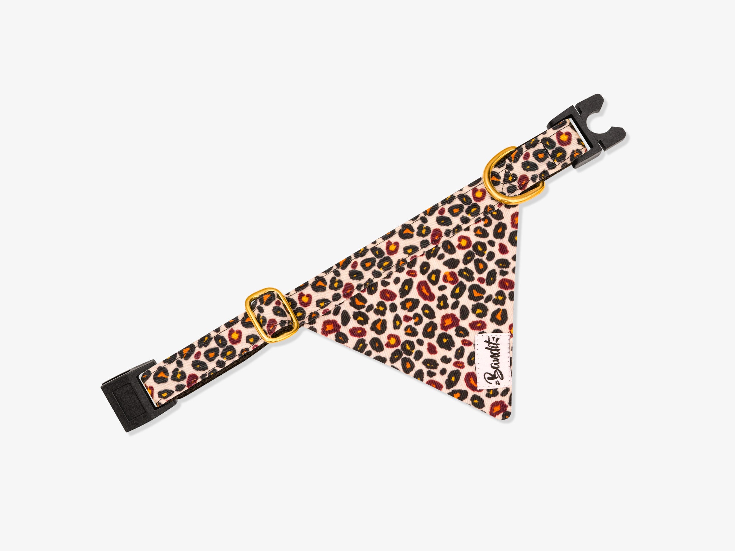 Bandana pour chat motif léopard