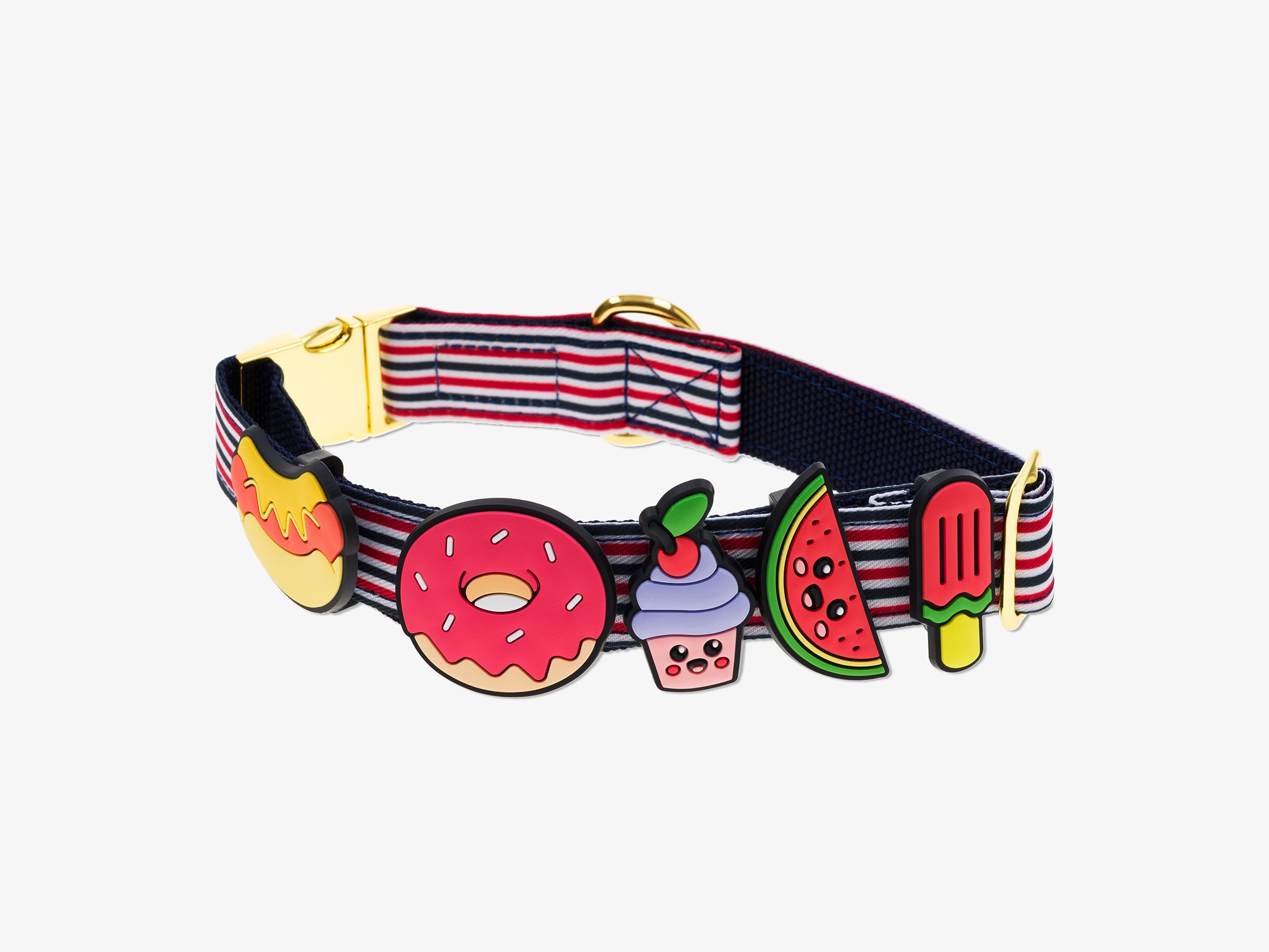 Pack de 5 bijoux en silicone pour collier, bandana, laisse, harnais