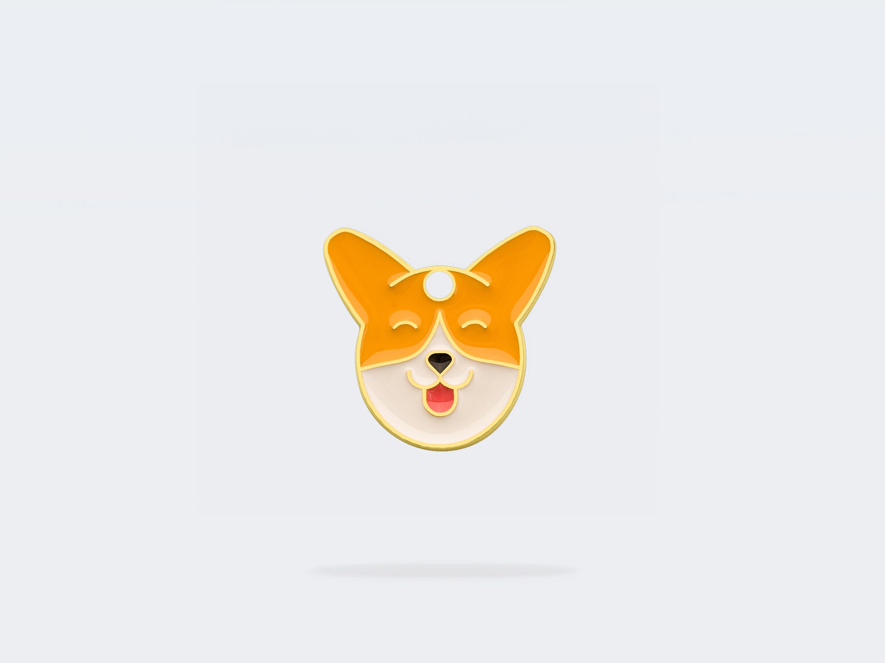 Médaille corgi pour chien