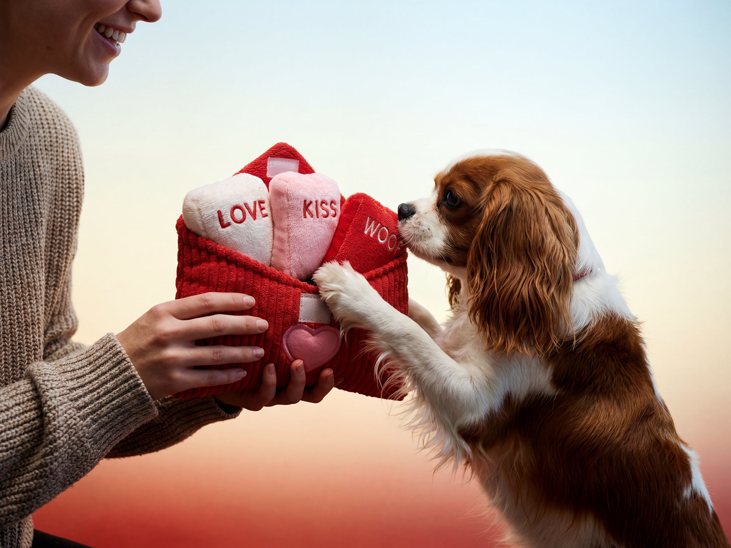 Juguete con mensaje de amor