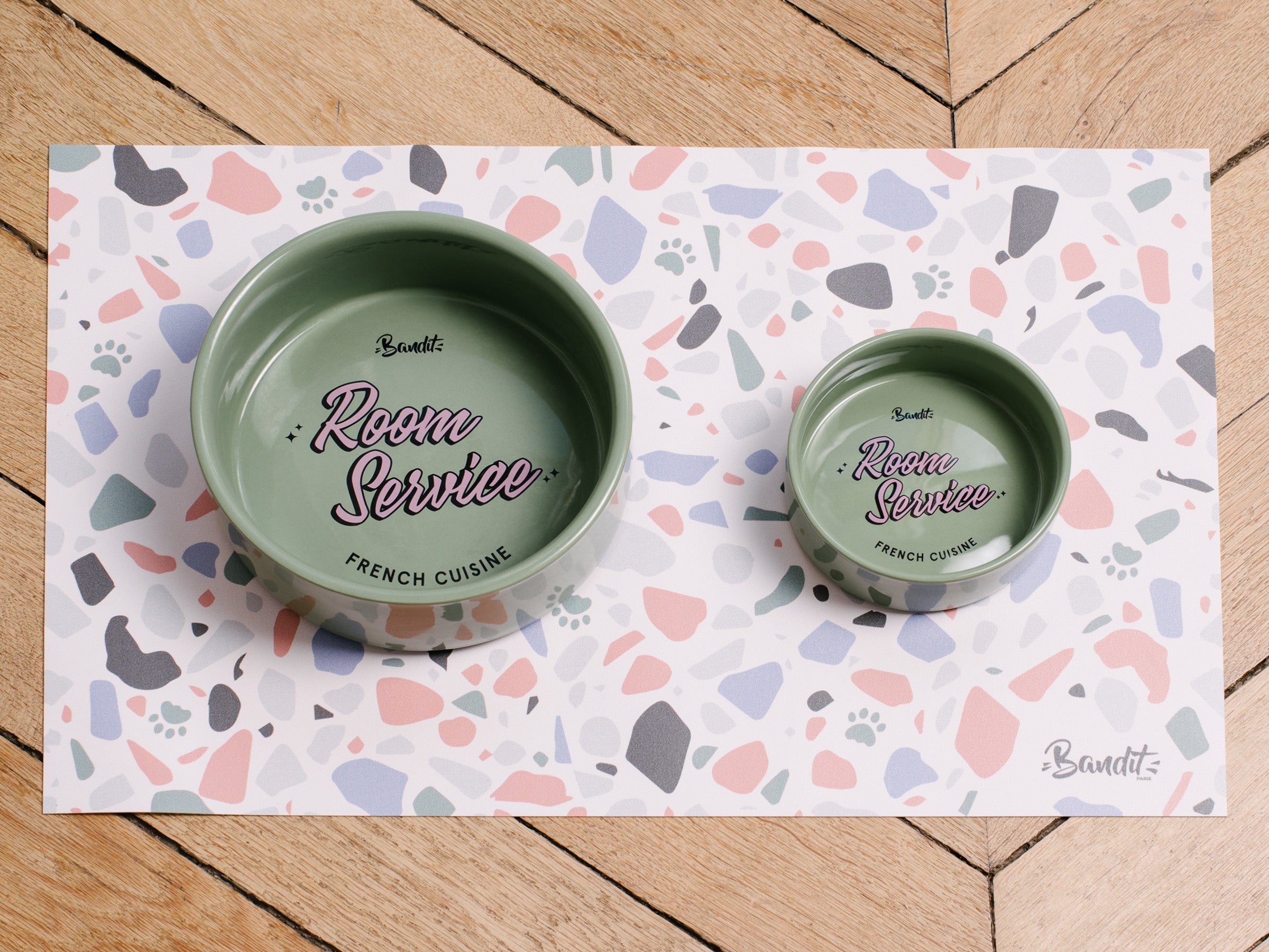 Gamelle verte pour chien & chat