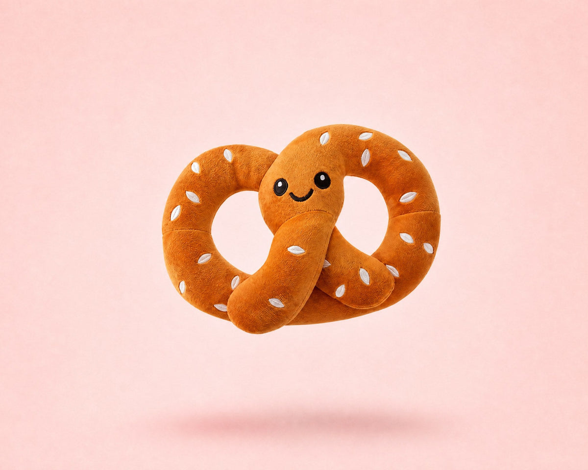 Le Bretzel du Bandit, jouet pour chien en peluche en forme de bretzel alsacien, packshot French Bandit