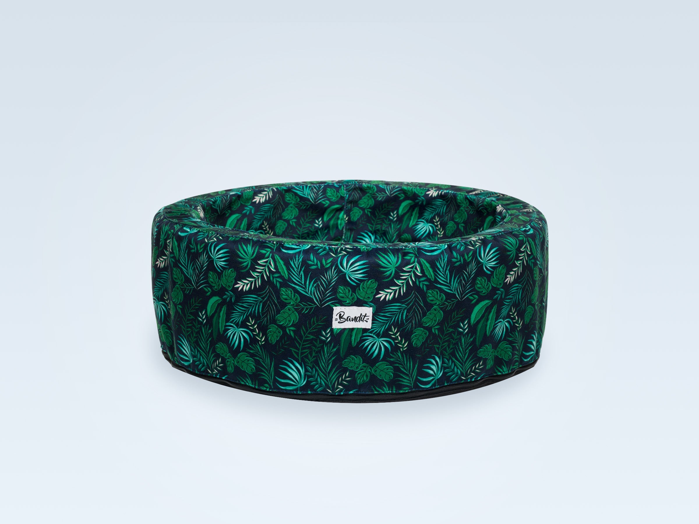 Panier rond pour chat, motif Jungle