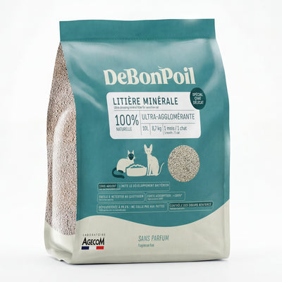 Litière minérale spéciale chat délicat (x2)
