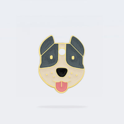 Médaille staffie pour chien