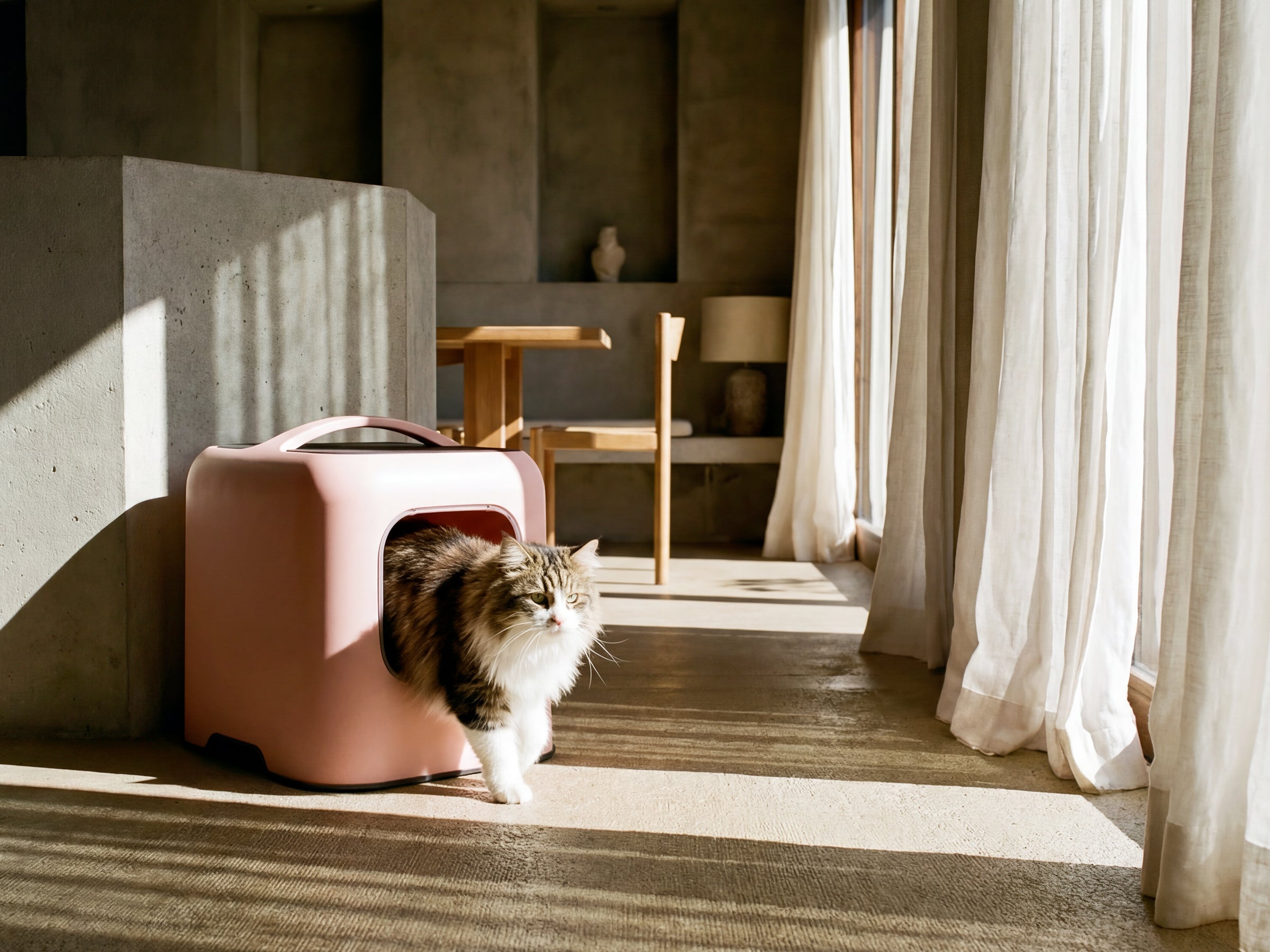 Pack Bac à litière Rotho + Litière DeBonPoil (x2)