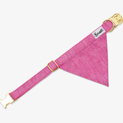 Bandana pour chien à paillettes roses