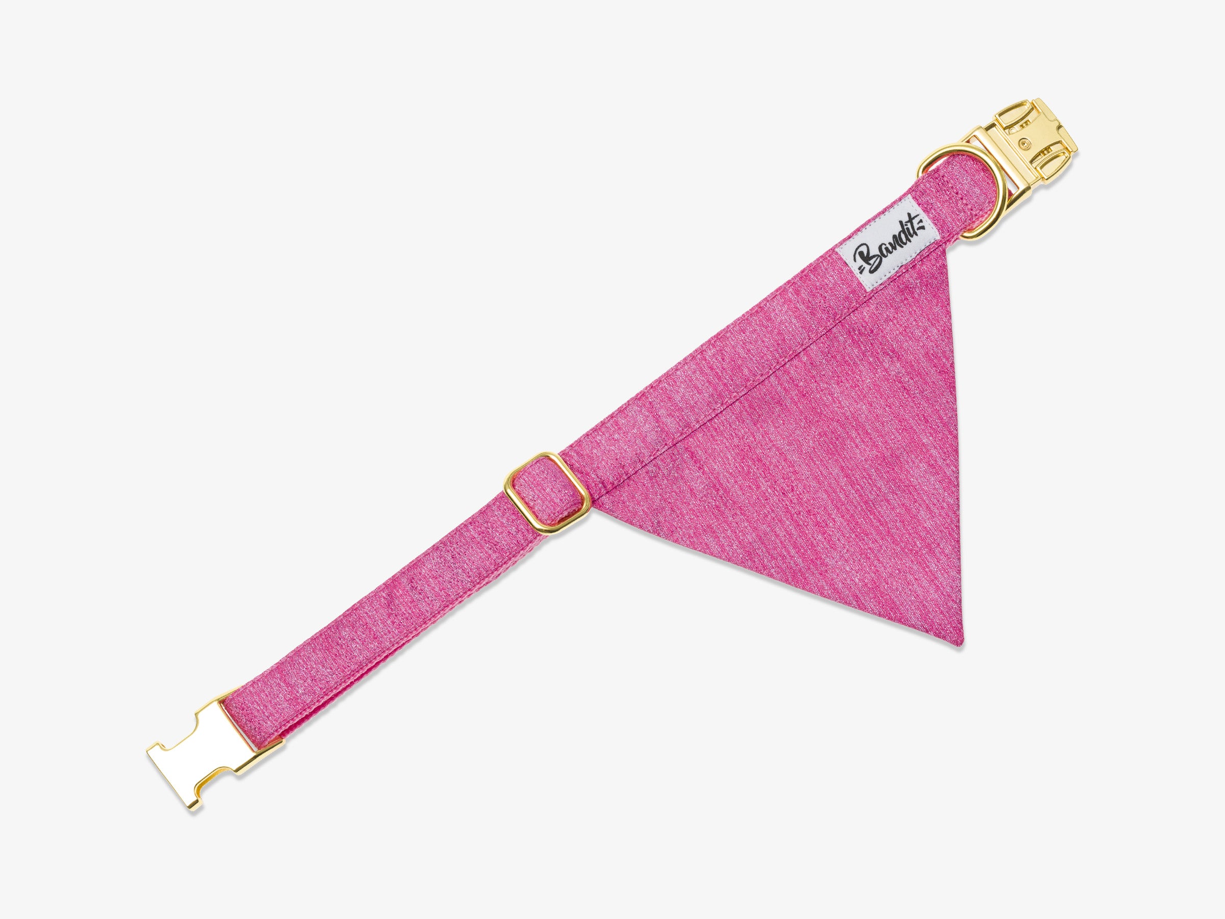 Bandana pour chien à paillettes roses