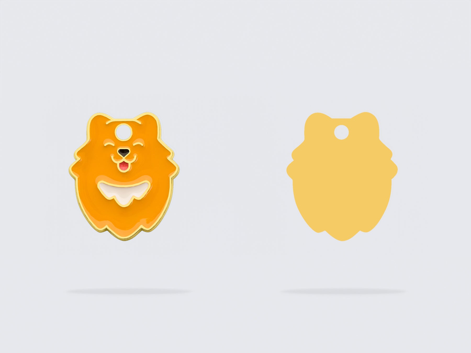 Médaille spitz pour chien