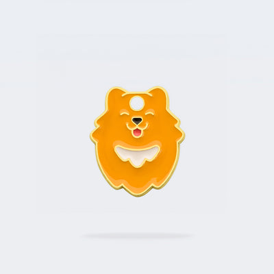 Médaille spitz pour chien