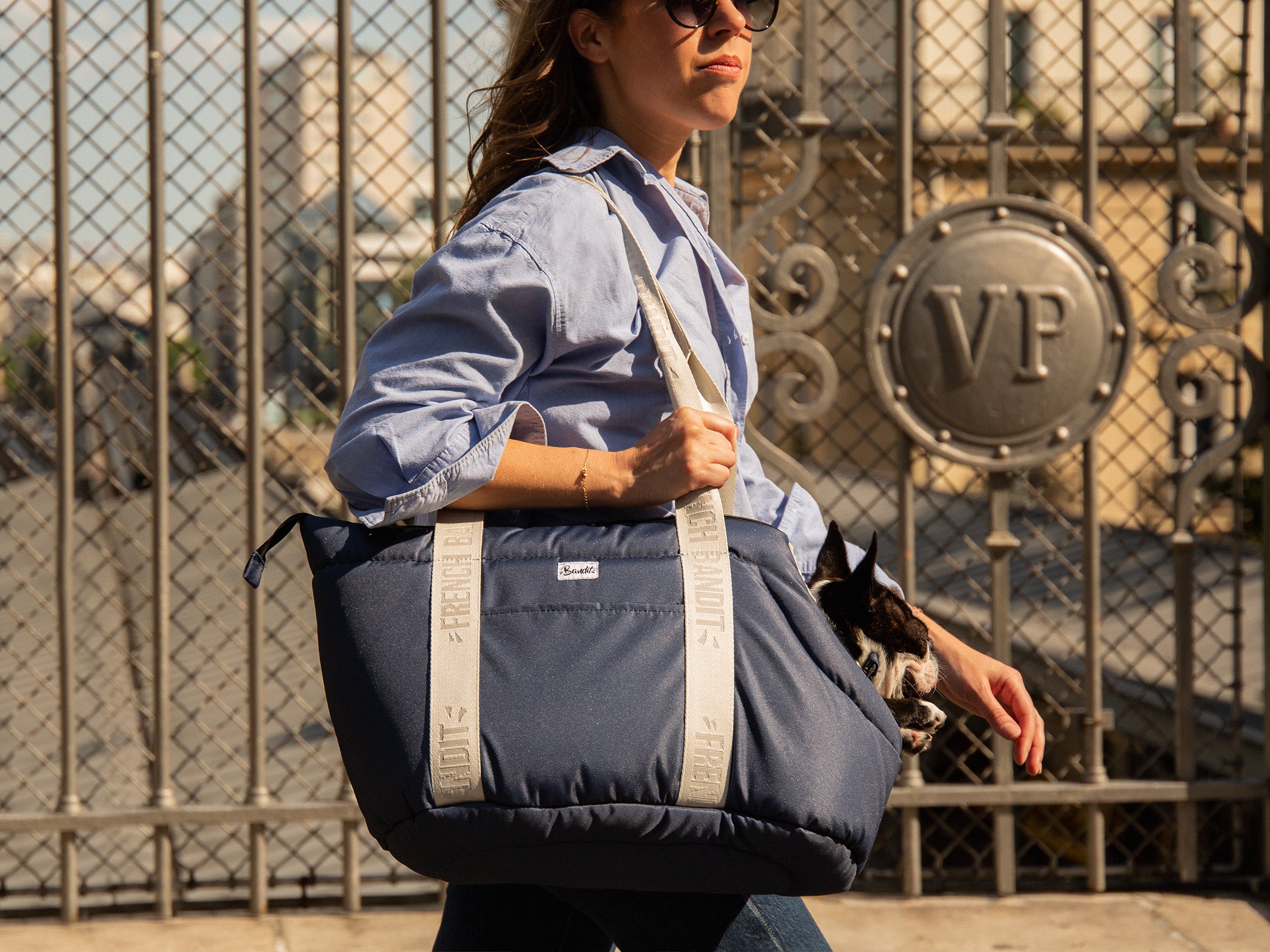CARRYING BAG - Blue gray