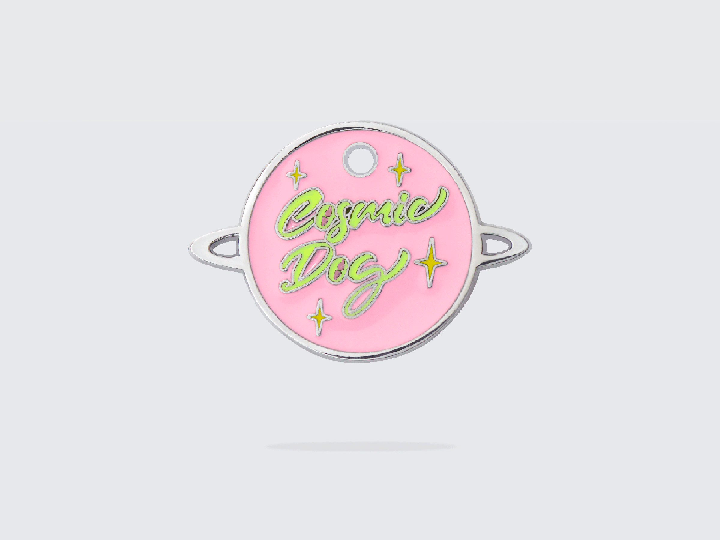 Médaille phosphorescente pour chien