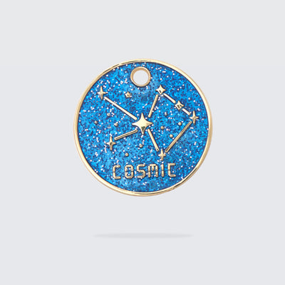 Médaille à paillettes pour chien