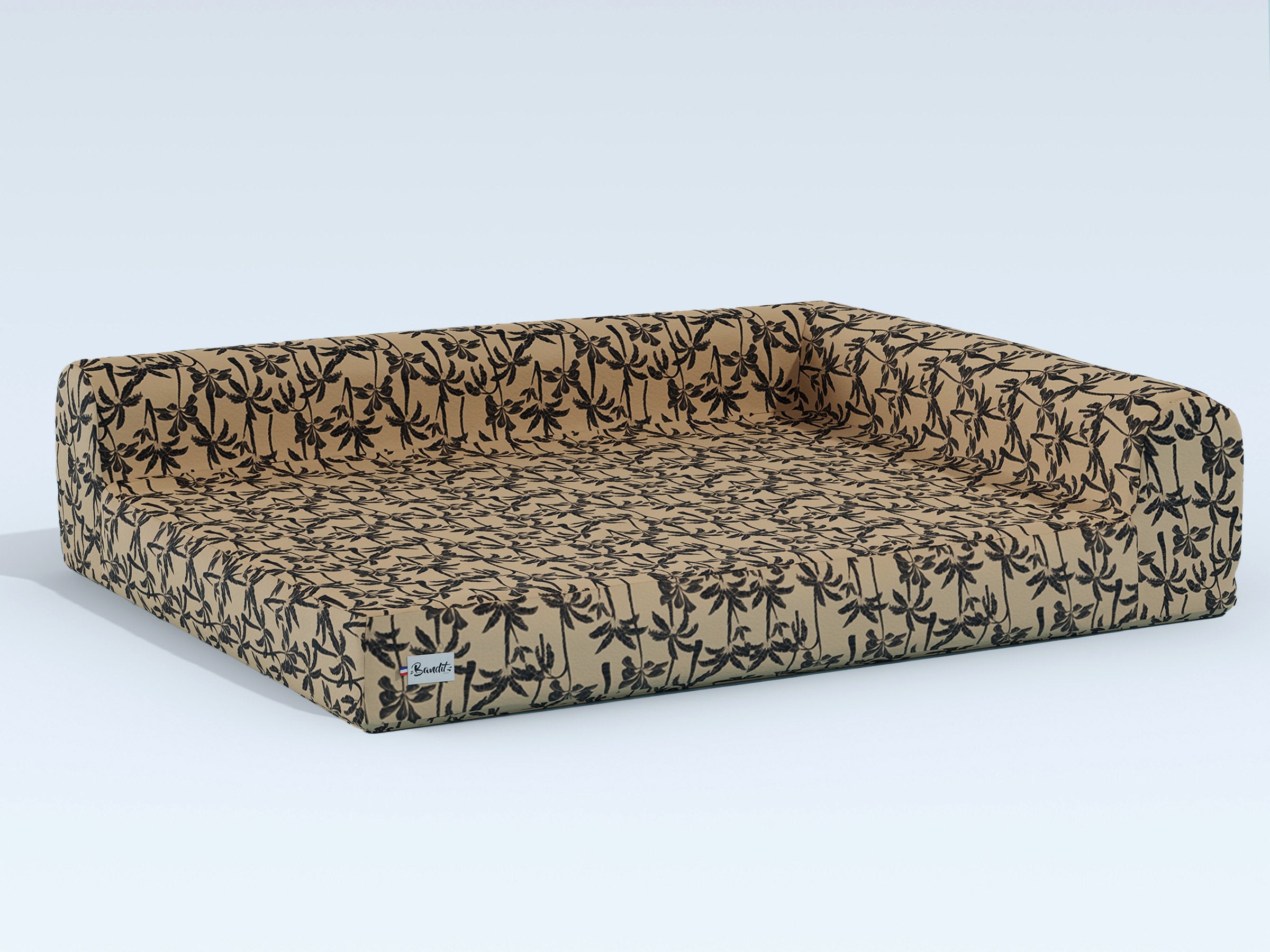 Panier chien motif Palm'Beach