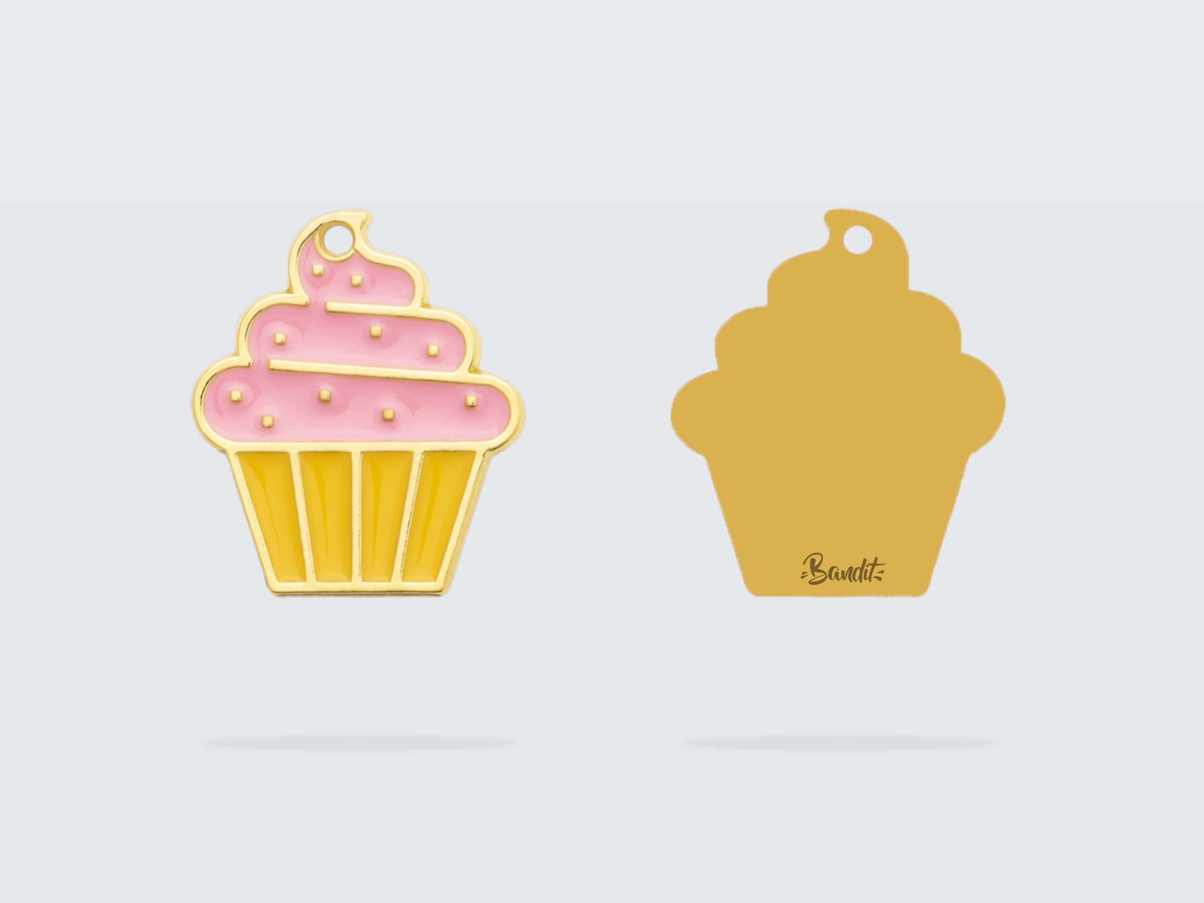 Médaille cupcake pour chien