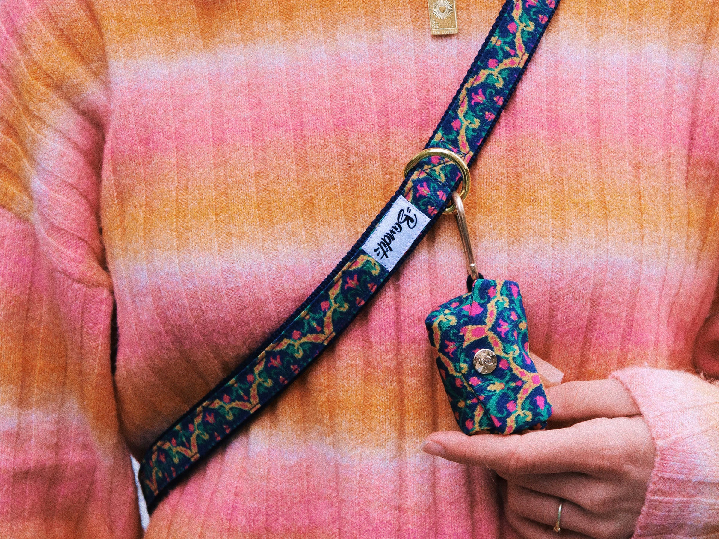 Pochette pour sacs à crottes multicolore