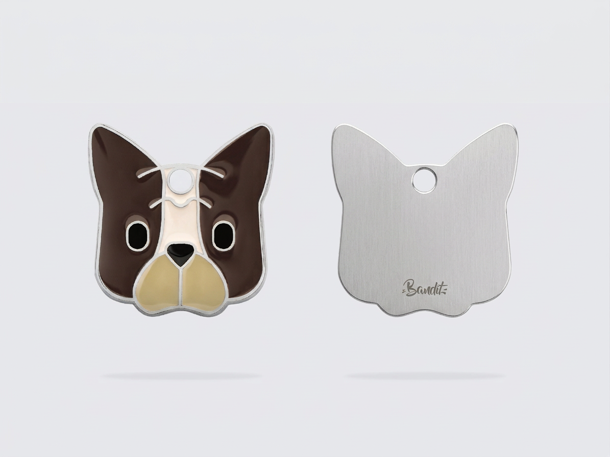 Bulldog dog tag