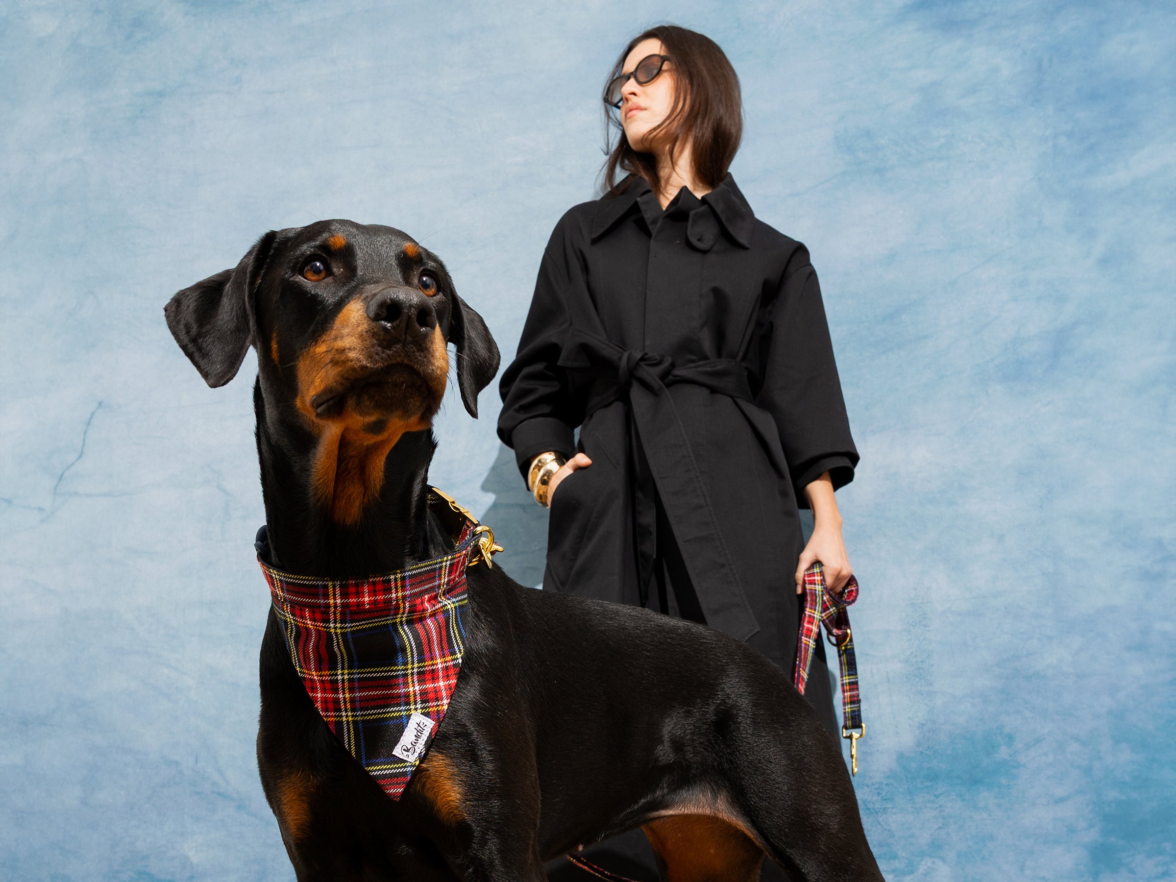 Bandana pour chien tartan