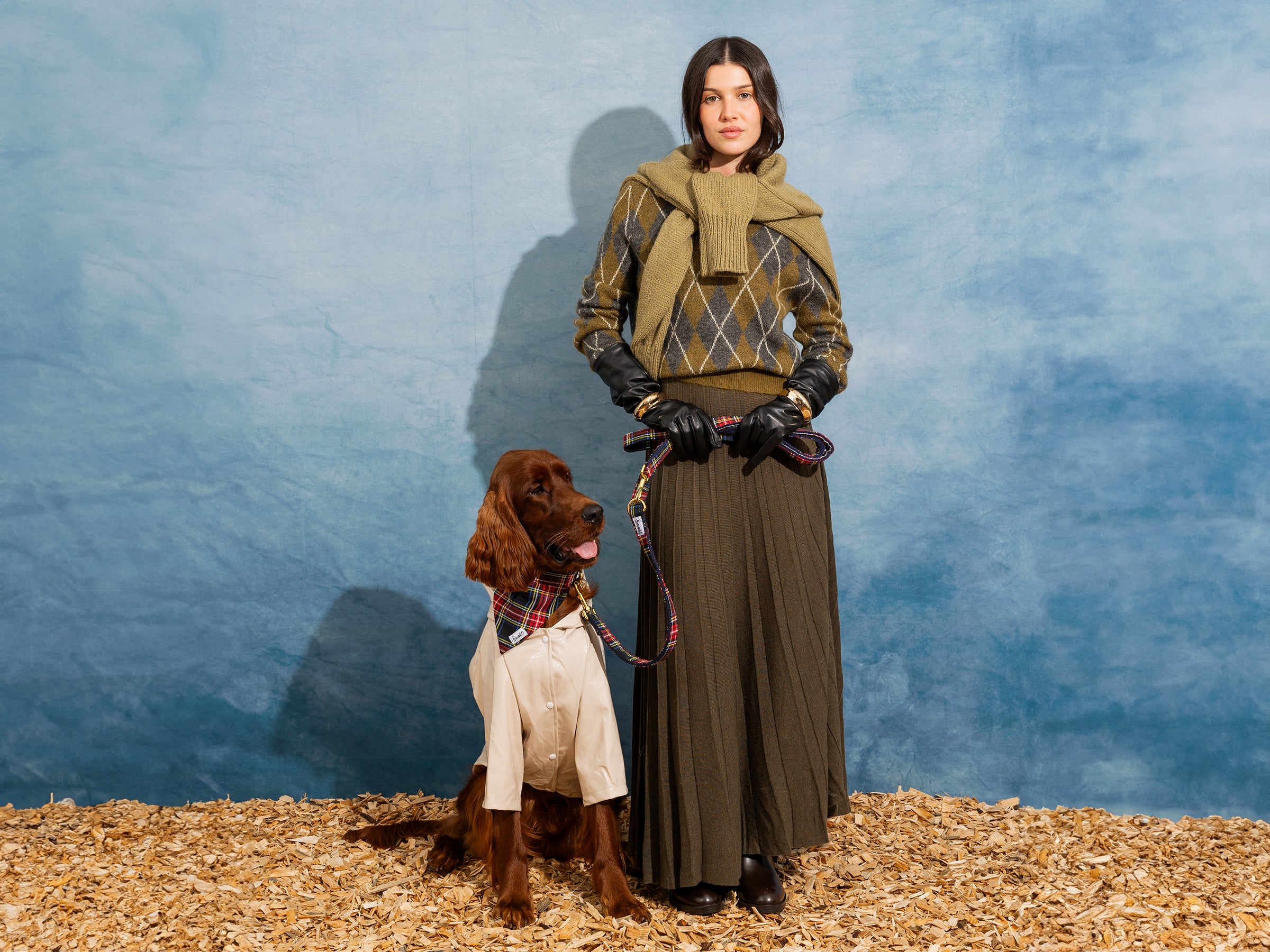 Bandana pour chien tartan