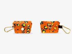 Pochette pour chien léopard orange