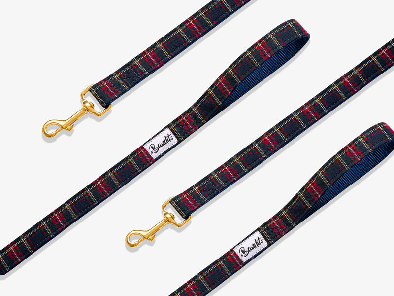 Laisse pour chien motif tartan