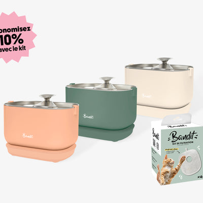 Kit fontaine filaire + pack de 4 Filtres