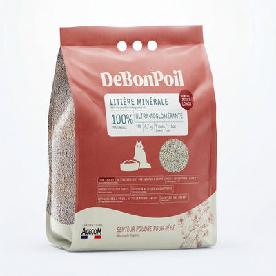 Litière minérale spéciale poils longs (x2)