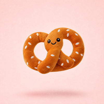 Le Bretzel du Bandit, jouet pour chien en peluche en forme de bretzel alsacien, packshot French Bandit