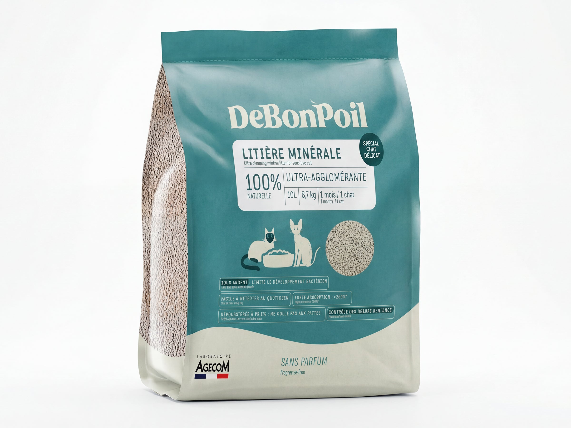 Litière minérale spéciale chat délicat (x2)