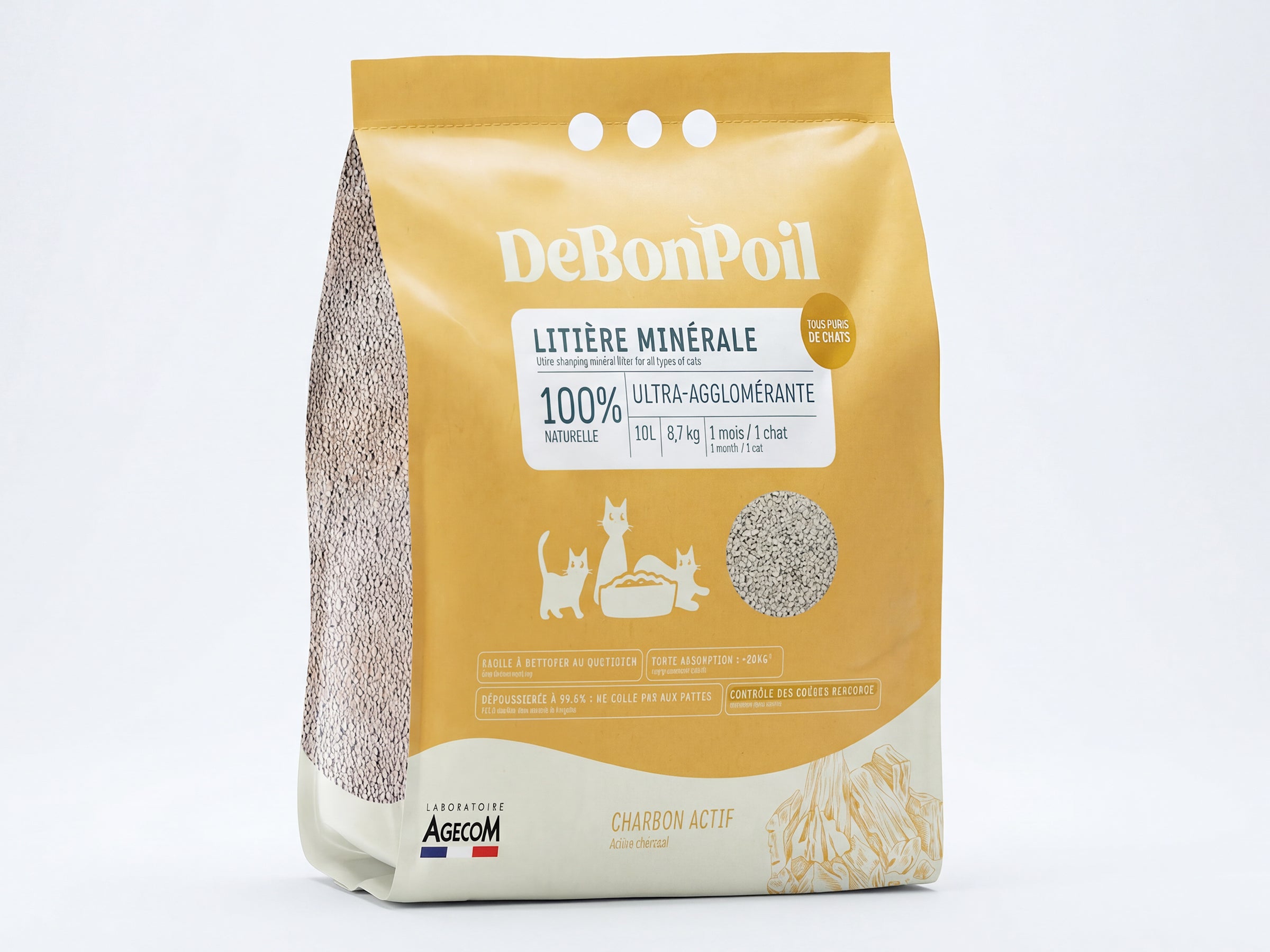 Litière minérale pour tous les chats (x2)