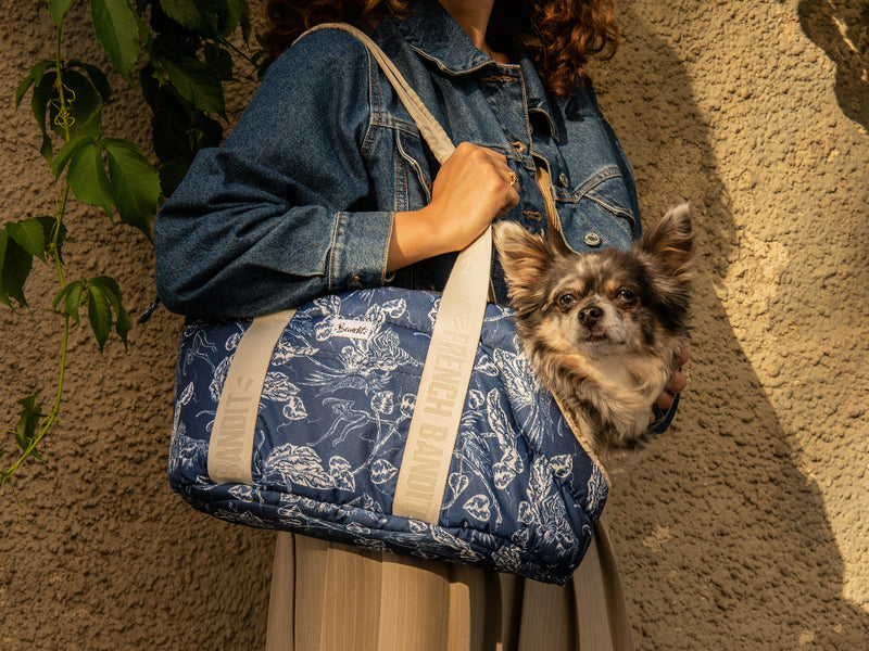 SAC DE TRANSPORT - Toile de jouy
