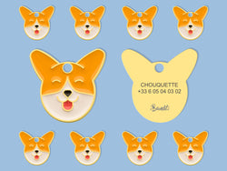 Médaille corgi pour chien 1