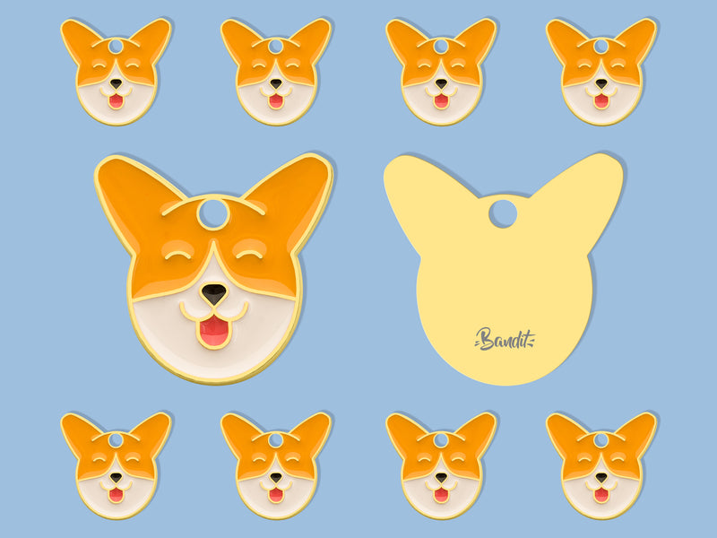 Médaille corgi pour chien 3