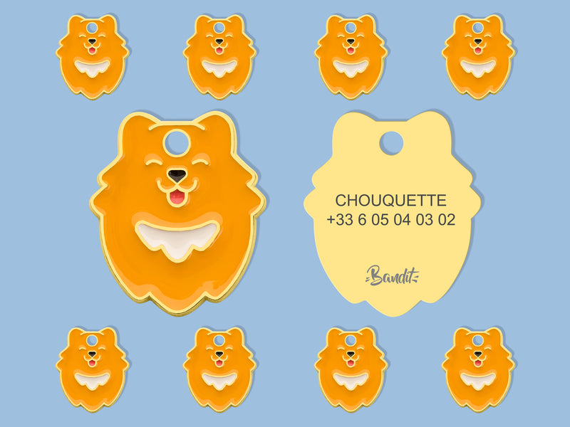 Médaille spitz pour chien 1